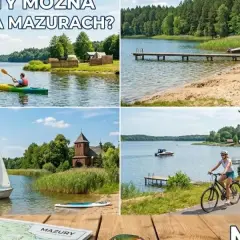 Kajaki, żaglówki, rowerzyści i plażowicze – to wszystko czeka na Mazurach. Aktywny wypoczynek nad jeziorami.