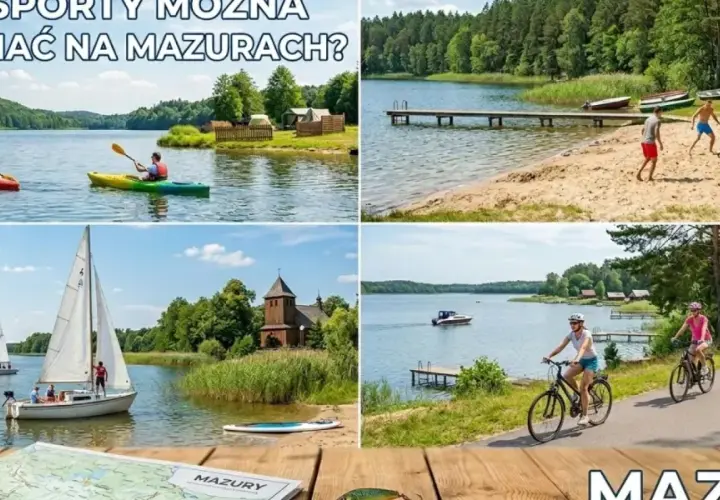 Kajaki, żaglówki, rowerzyści i plażowicze – to wszystko czeka na Mazurach. Aktywny wypoczynek nad jeziorami.