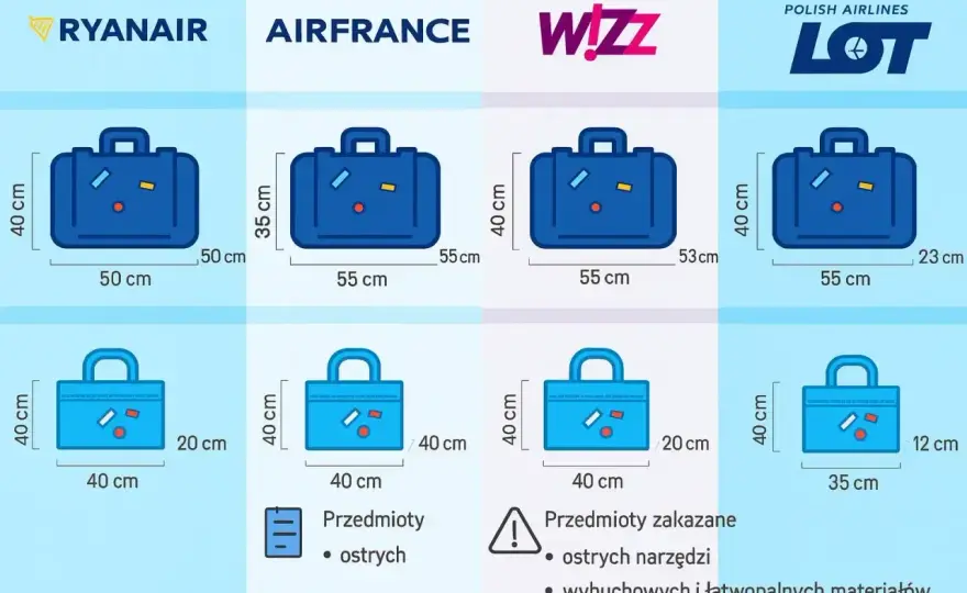 Bagaż kabinowy Ryanair - Jakie są wymiary i jak uniknąć dopłat?