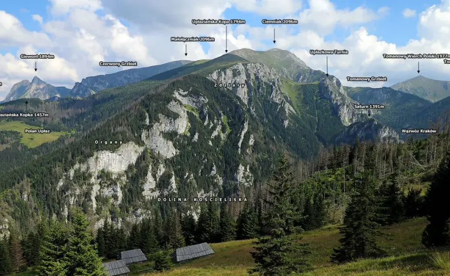 Hala Stoły - Widok na Giewont z Doliny Kościeliskiej. Jak dojść?