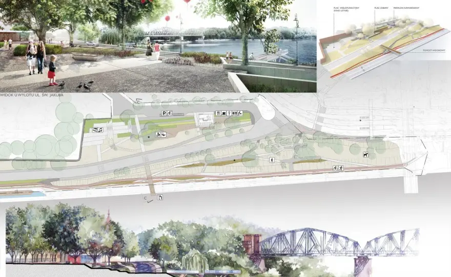 Bulwar Filadelfijski Toruń - Spacer, widoki, plan zwiedzania