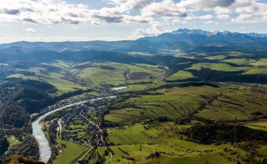 Sromowce Niżne - plan na Pieniny. Dunajec, Trzy Korony