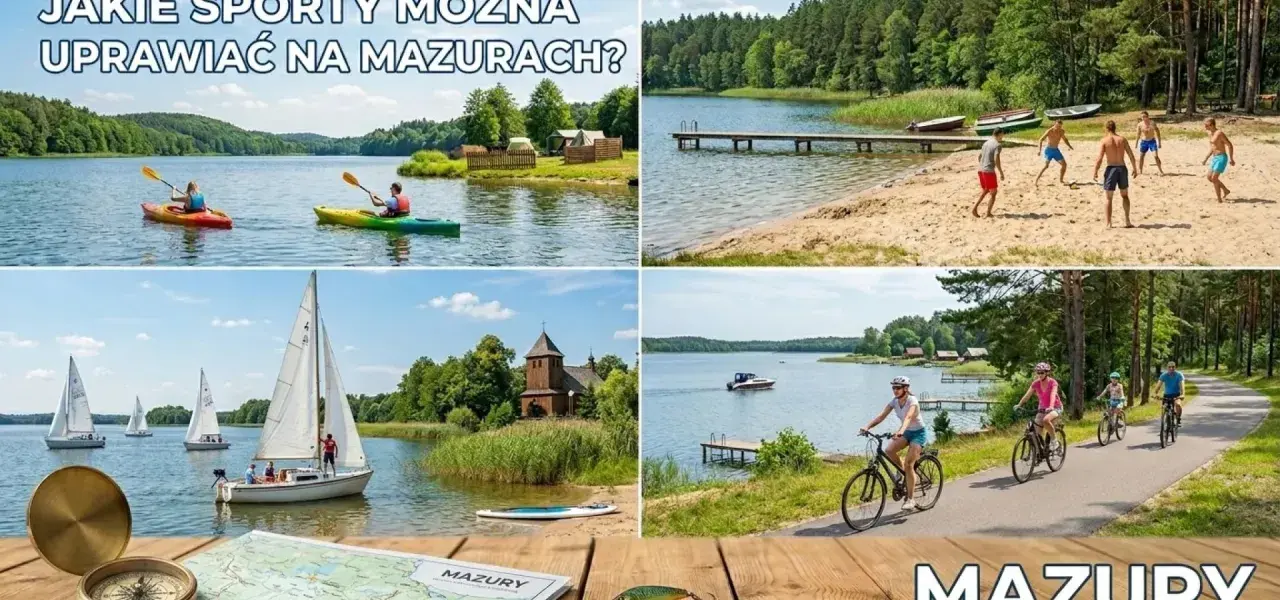Kajaki, żaglówki, rowerzyści i plażowicze – to wszystko czeka na Mazurach. Aktywny wypoczynek nad jeziorami.